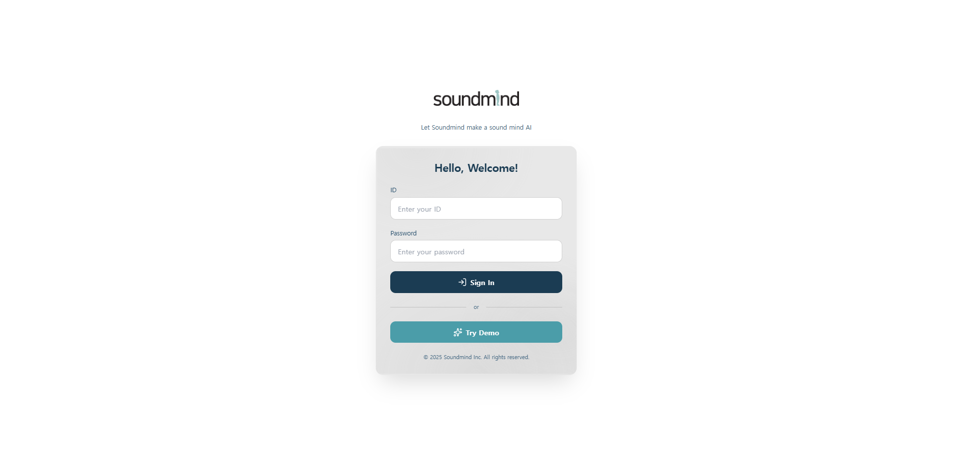 Soundmind AI Platform